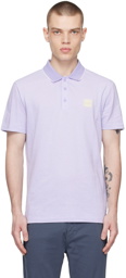 BOSS Purple Three-Button Polo