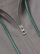 LOEWE - Logo-Embroidered Cotton-Jersey Zip-Up Hoodie - Gray