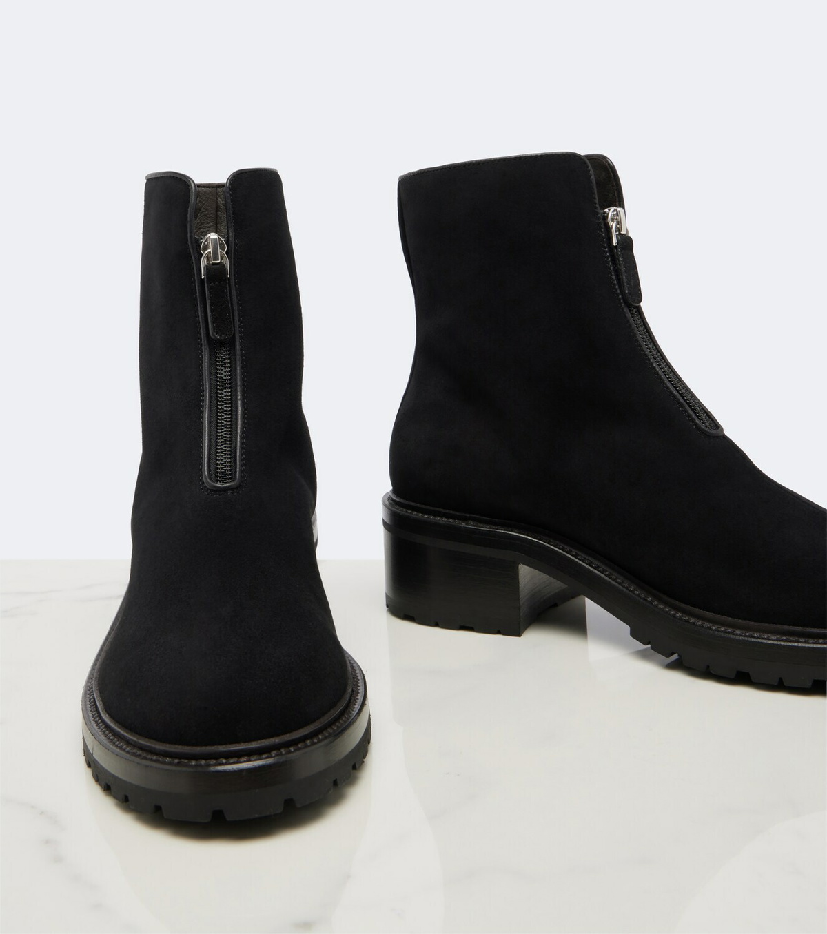 The Row Hike suede ankle boots