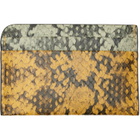 Dries Van Noten Yellow & Green Leather Card Holder
