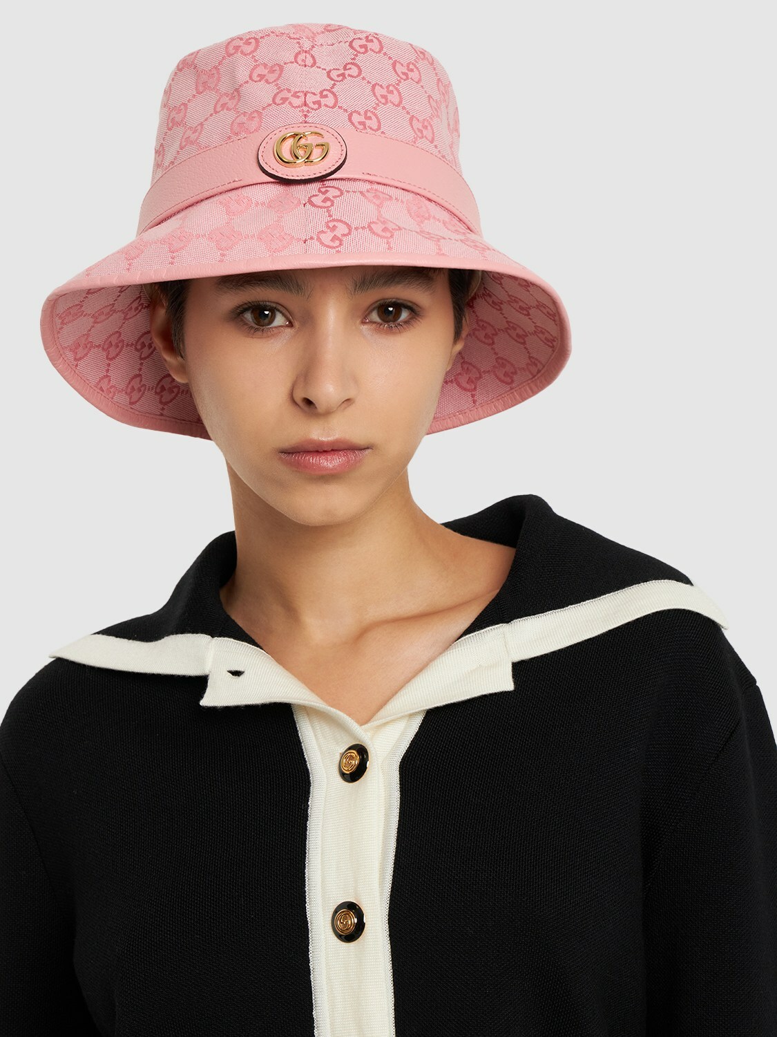 GUCCI - Gg Jago Cotton Blend Canvas Bucket Hat Gucci