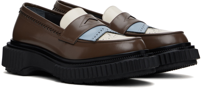 Adieu Brown & Off-White Type 203 Loafers