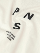 Pas Normal Studios - Mechanism Logo-Print Striped Cycling Jersey - White