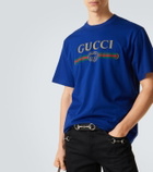 Gucci Logo cotton and silk jersey T-shirt