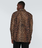 Saint Laurent Leopard-print silk shirt