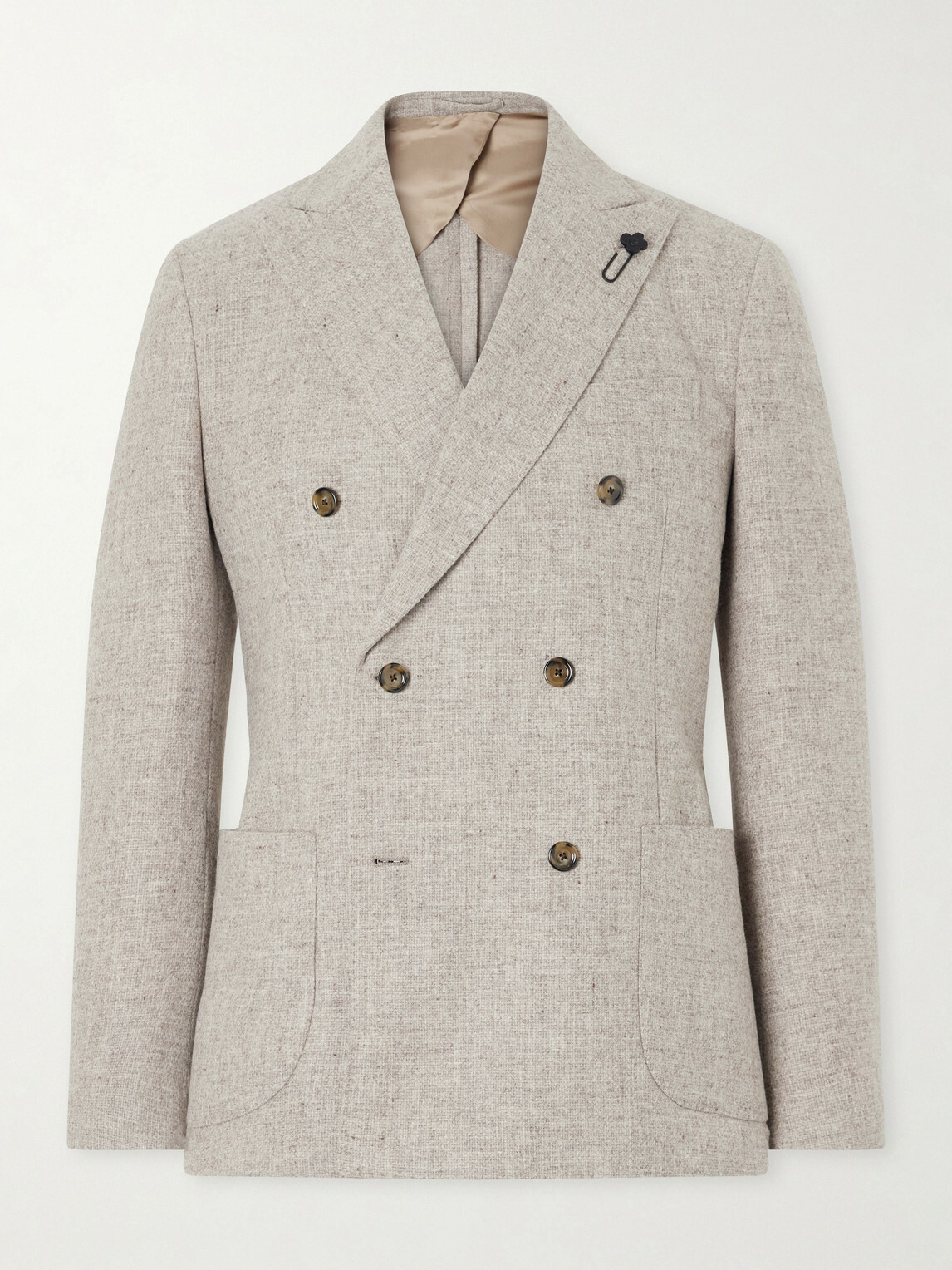 Lardini - Wool Canvas Blazer - Neutrals