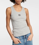 Loewe Anagram ribbed jersey tank top