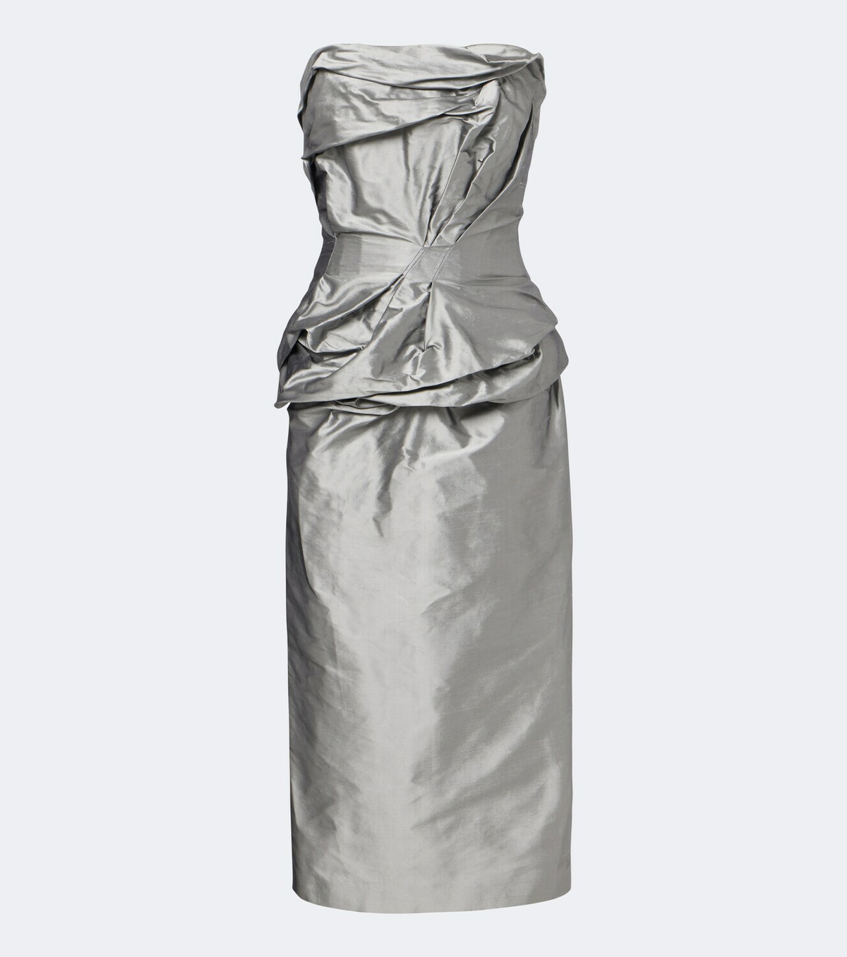 Magda Butrym Draped silk bustier dress