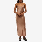 Mother of All Women's Kelly Maxi Slip Dress in Moka