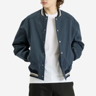 Maison Kitsuné Men's Back Logo Teddy Jacket in Deep Navy