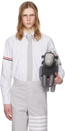 Thom Browne Gray Striped Shirt