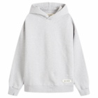 Róhe Men's Logo Hoodie in Mid Grey Melange