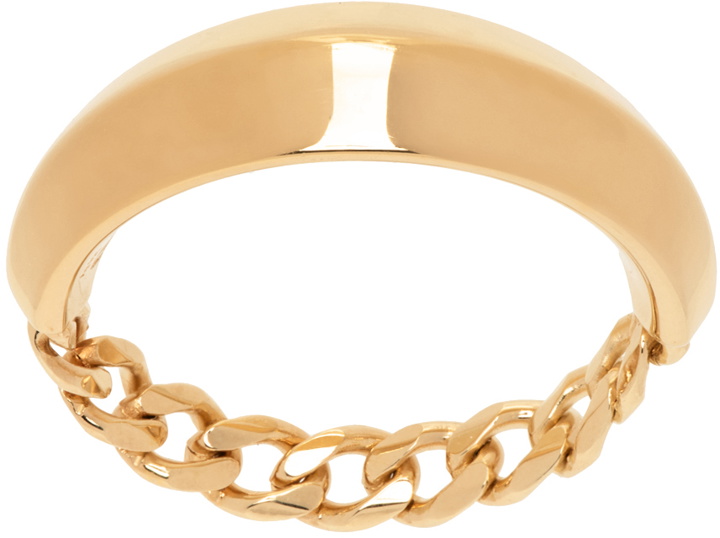 Photo: Bottega Veneta Gold Detail Chain Ring