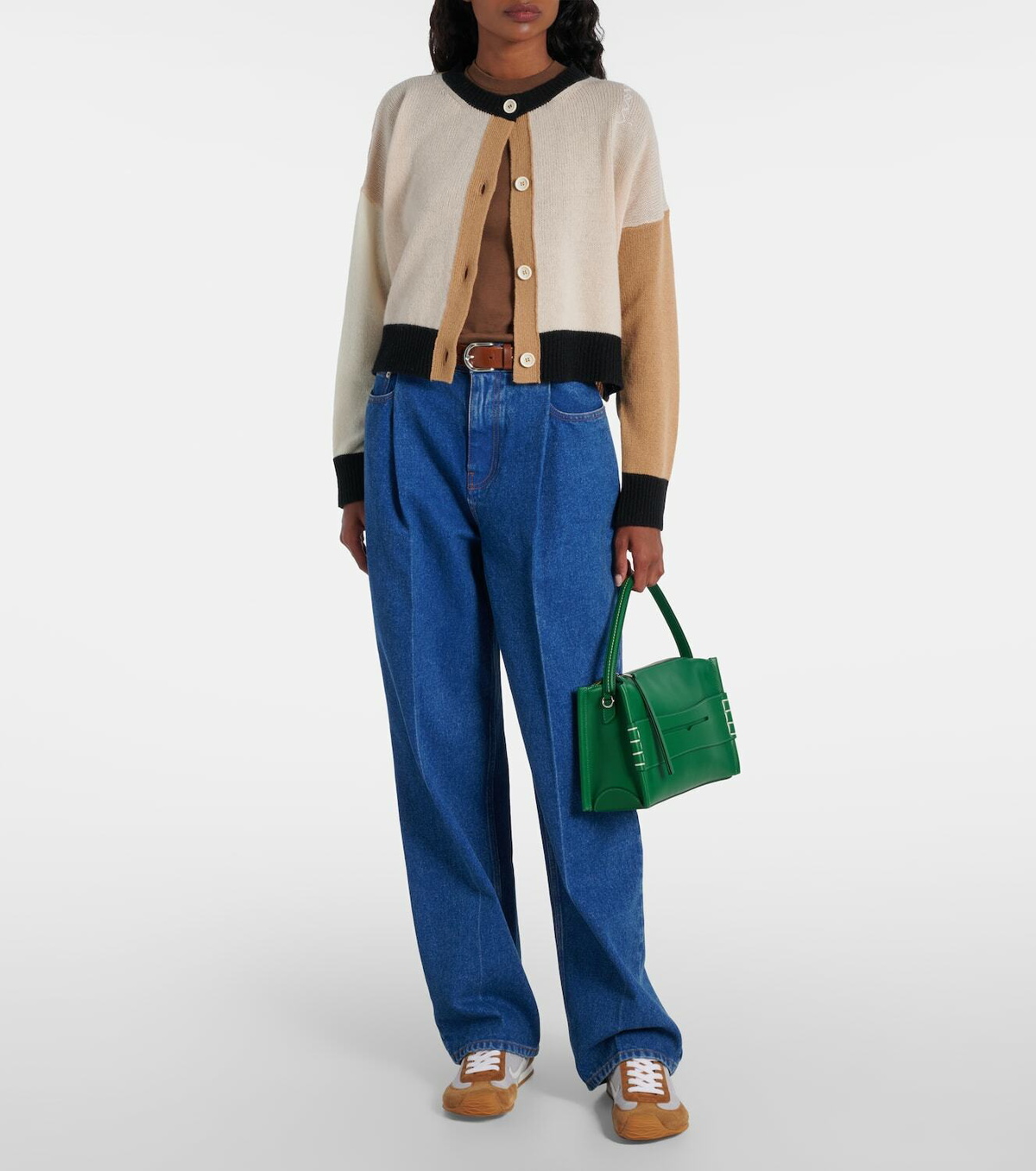 Marni Colorblocked cashmere cardigan