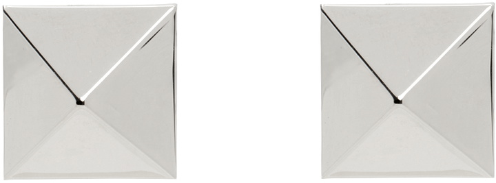 Photo: Valentino Garavani Silver Rockstud Earrings