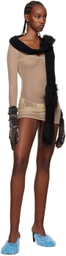 VAILLANT SSENSE Exclusive Tan Sheer Minidress