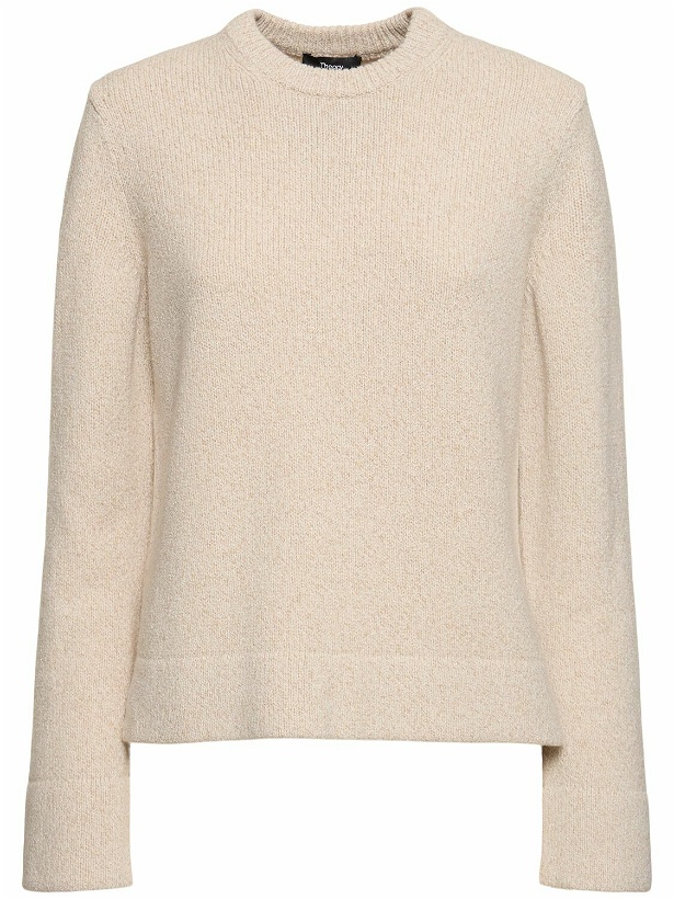 Photo: THEORY - Side Slit Wool Blend Sweater