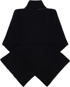 MM6 Maison Margiela Black Fisherman Knit Camionneur Scarf
