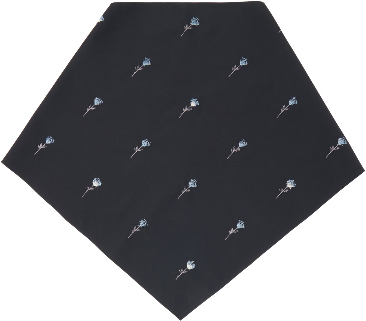 Rier Black Pop Flowers Scarf