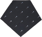 Rier Black Pop Flowers Scarf