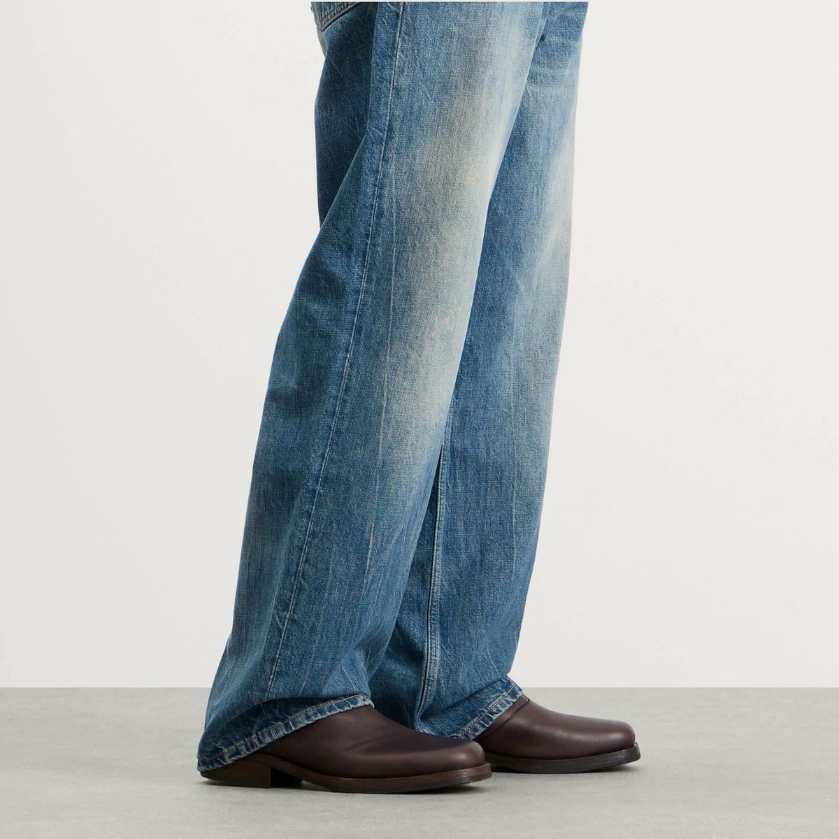 Our Legacy Men's Waxed Bovine Camion Boot in Matted Brown