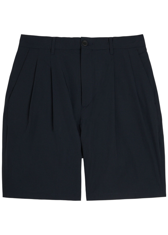 Photo: Norse Projects Benn Travel Shell Shorts Navy