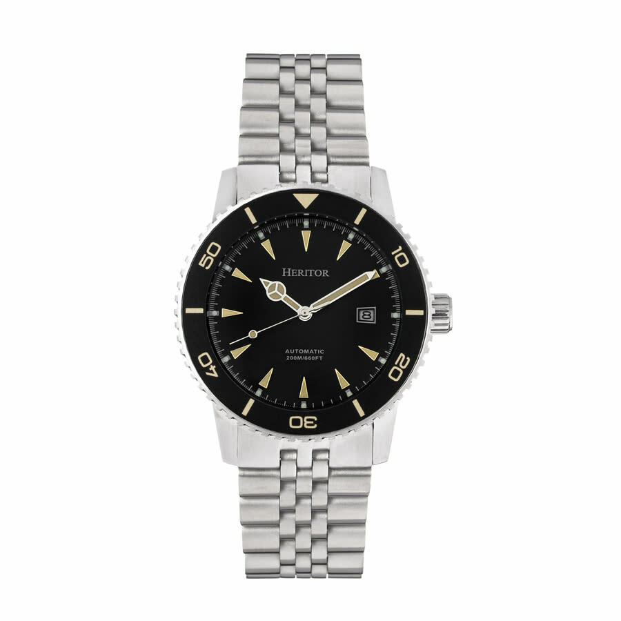 Heritor Hurst Black Dial Automatic Mens Watch HERHS1901