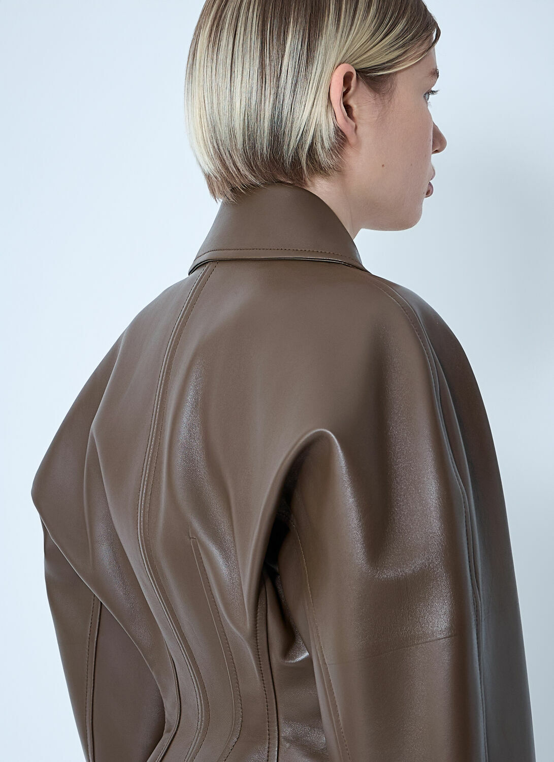 Bottega Veneta Leather Blouson Jacket