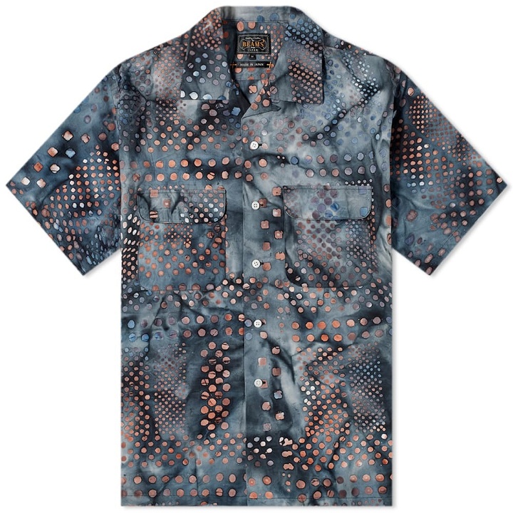 Photo: Beams Plus Short Sleeve Open Collar Batik Print Shirt