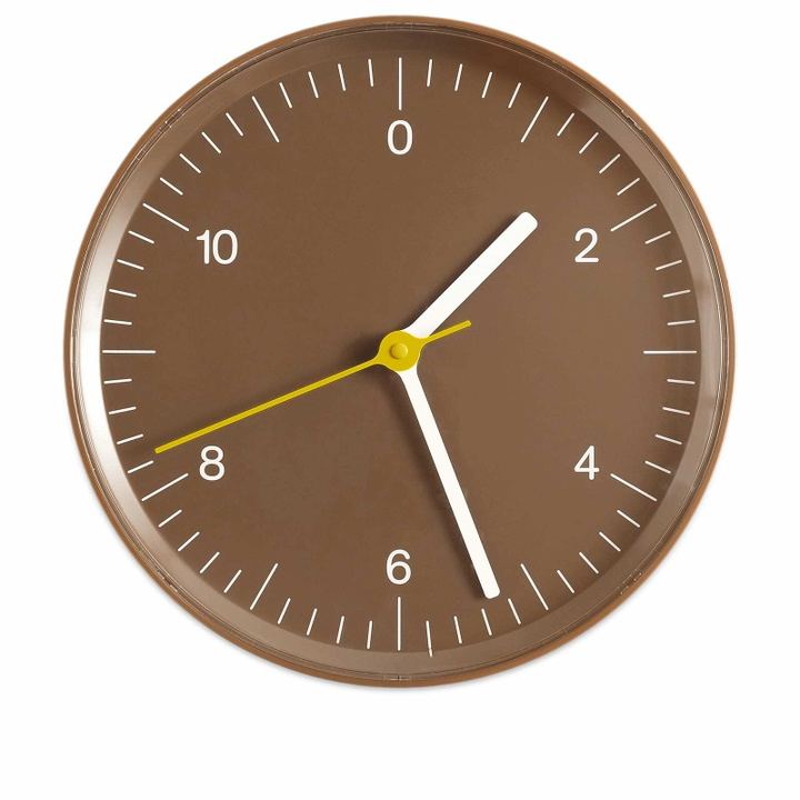 Photo: HAY Jasper Morrison Wall Clock in Brown 