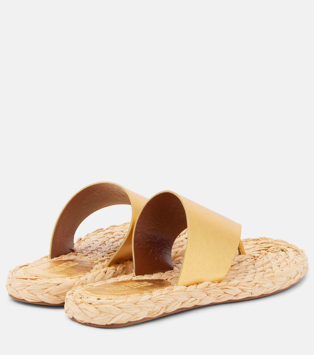 Paris Texas Amalfi metallic leather thong sandals