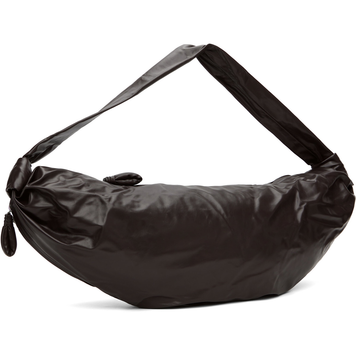 LEMAIRE Brown Large Soft Croissant Bag
