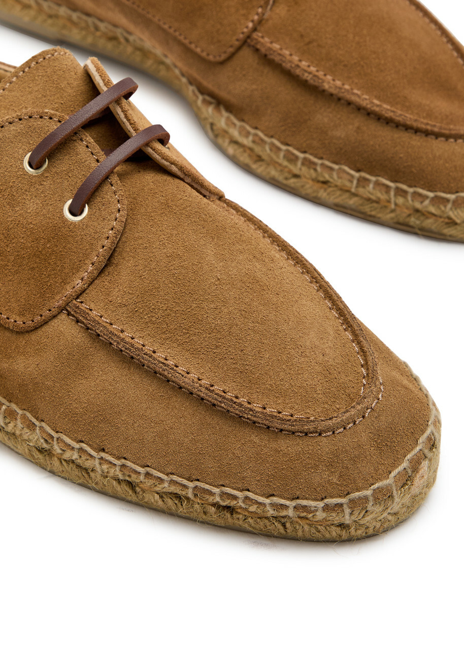 Castañer Nemo T Suede Espadrille Loafers Beige