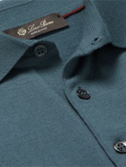 LORO PIANA - Wish Slim-Fit Virgin Wool Polo Shirt - Blue