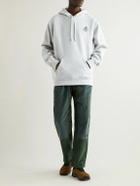 Manresa - Logo-Embroidered Cotton-Blend Jersey Hoodie - White