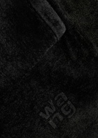 Alexanderwang.t Logo-embossed Chenille Mini Skirt Black