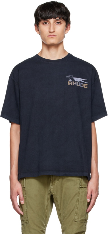 Photo: Rhude Black Printed T-Shirt