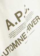 A.P.C. Logo-print Cotton T-shirt White