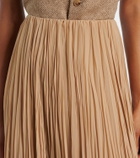 Ralph Lauren Collection Jordyn pleated chiffon maxi skirt