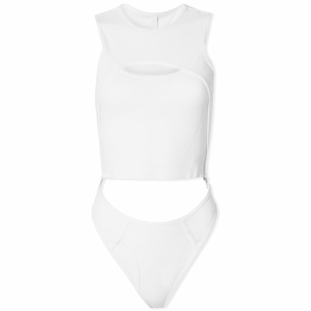 Dion Lee Women's Y-Front Detachable Bodysuit in White Dion Lee