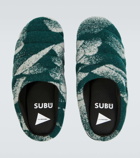 And Wander x Subu jacquard wool-blend slippers