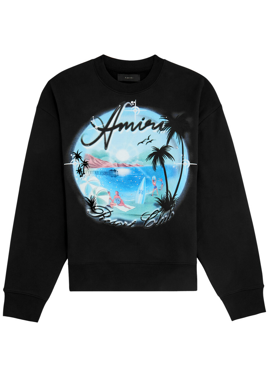 スウェット・トレーナー AMIRI Sand Cotton Sweatshirt Amiri - Logo cotton jersey sweatshirt Amiri
