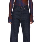 Chimala Indigo Wide Tapered Cut Selvedge Jeans