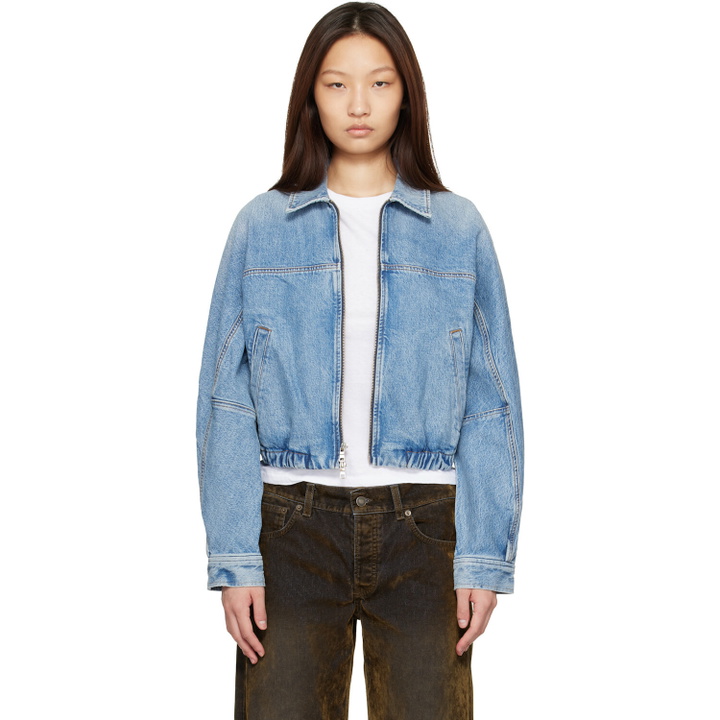 Photo: AGOLDE Blue Dixon Denim Bomber Jacket