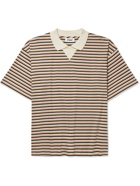 YMC - Striped Organic Cotton-Jersey Polo Shirt - Multi