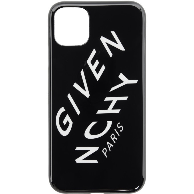 Photo: Givenchy Black Refracted Logo iPhone XI Case