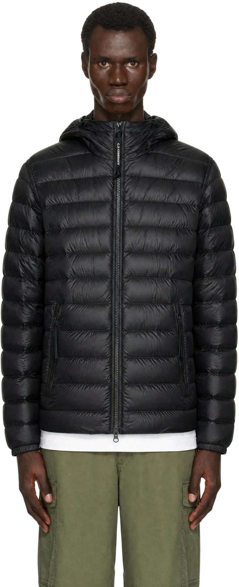 C.P. Company Black D.D. Shell Goggle Down Jacket