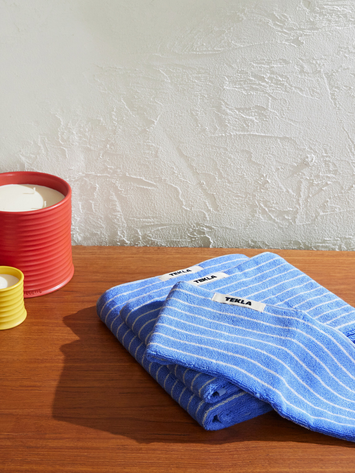 TEKLA - Striped Organic Cotton Towels