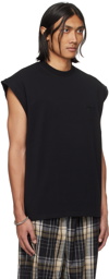VTMNTS Black Embroidered Tank Top