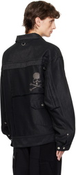 mastermind JAPAN Black Puzzle Denim Jacket